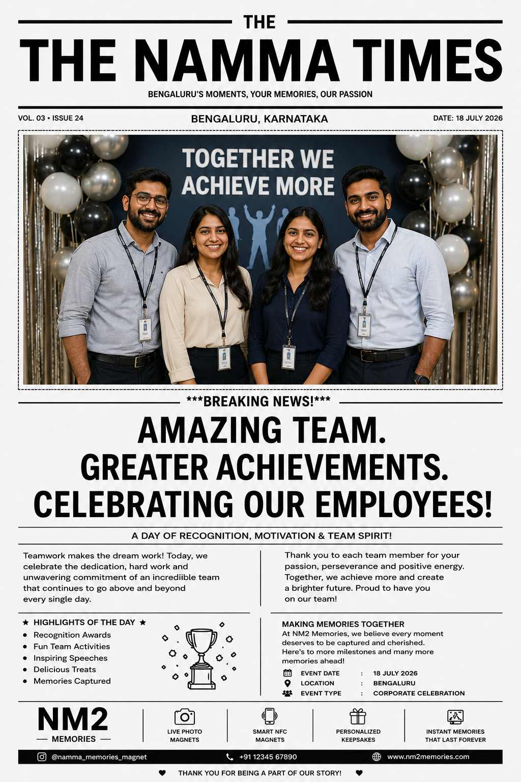 Corporate Event Edition